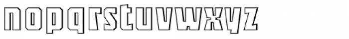 Sync Engraved Font LOWERCASE