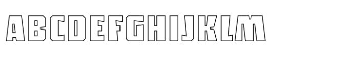 Sync Outline Font UPPERCASE
