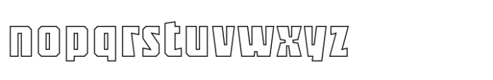 Sync Outline Font LOWERCASE