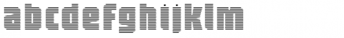 Sync Stripes Fine Font LOWERCASE