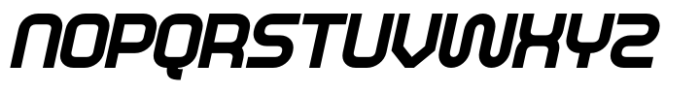 Syncho Italic Font LOWERCASE