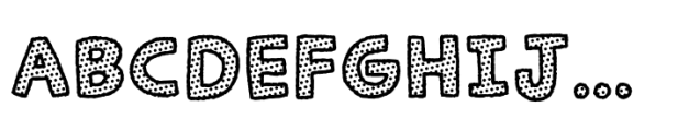 Syndebuk Dot Font UPPERCASE