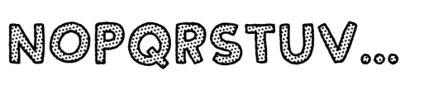 Syndebuk Dot Font UPPERCASE