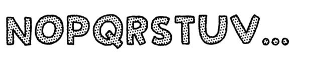 Syndebuk Dot Font LOWERCASE