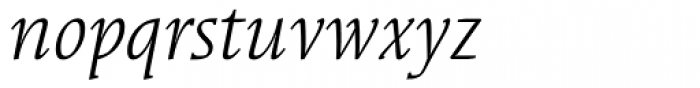 Syndor Book Italic Font LOWERCASE
