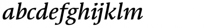 Syndor MediumOsF Italic Font LOWERCASE