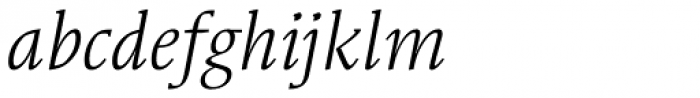 Syndor Pro Book Italic Font LOWERCASE