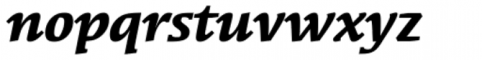 Syndor Std Bold Italic Font LOWERCASE