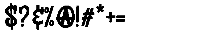 Synisteria Font OTHER CHARS