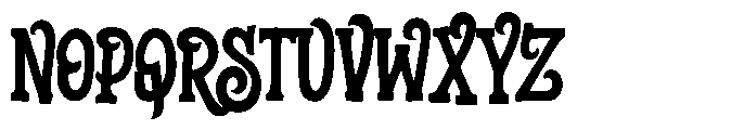 Synisteria Font UPPERCASE