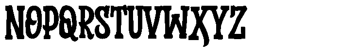 Synisteria Font LOWERCASE