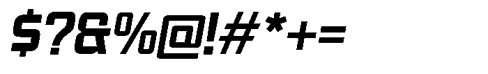 Synixon Black Italic Font OTHER CHARS
