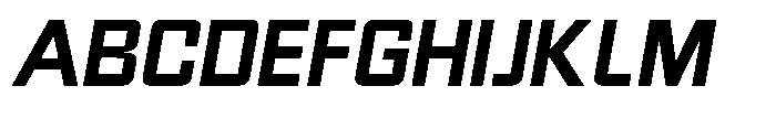 Synixon Black Italic Font UPPERCASE