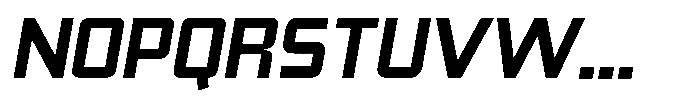Synixon Black Italic Font UPPERCASE