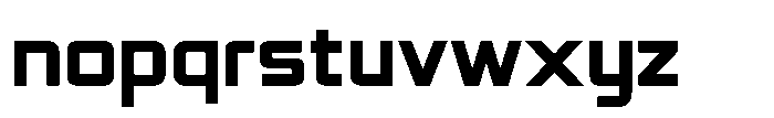 Synixon Black Font LOWERCASE