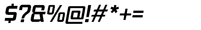 Synixon Bold Italic Font OTHER CHARS