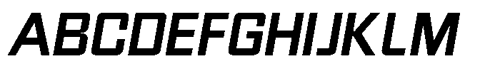 Synixon Extra Bold Italic Font UPPERCASE