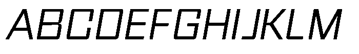 Synixon Extra Light Italic Font UPPERCASE