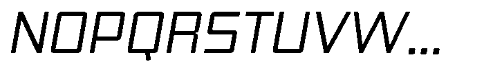 Synixon Extra Light Italic Font UPPERCASE