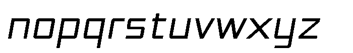 Synixon Extra Light Italic Font LOWERCASE