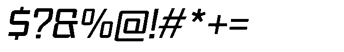 Synixon Italic Font OTHER CHARS