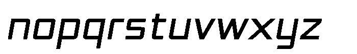 Synixon Italic Font LOWERCASE