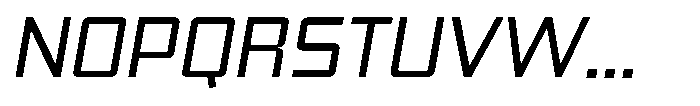 Synixon Light Italic Font UPPERCASE