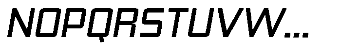 Synixon Medium Italic Font UPPERCASE