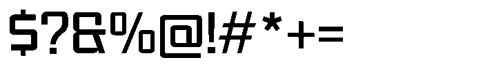 Synixon Medium Font OTHER CHARS