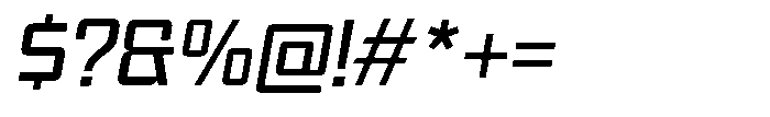 Synixon News Italic Font OTHER CHARS