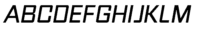 Synixon News Italic Font UPPERCASE