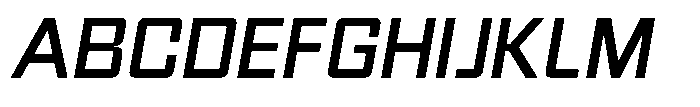 Synixon Semi Bold Italic Font UPPERCASE