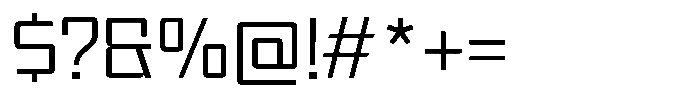 Synixon Thin Font OTHER CHARS