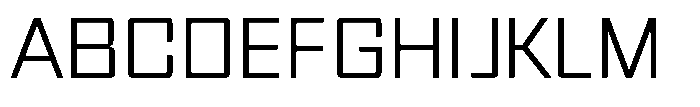 Synixon Thin Font UPPERCASE