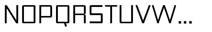 Synixon Thin Font UPPERCASE