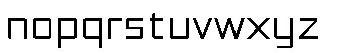 Synixon Thin Font LOWERCASE