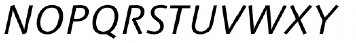 Syntax Next Paneuropean W1G Italic Font UPPERCASE