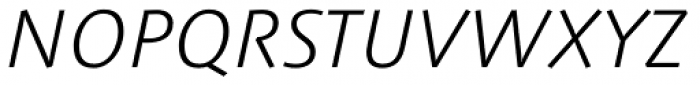 Syntax Next Pro Light Italic Font UPPERCASE