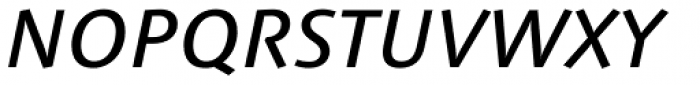 Syntax Next Pro Medium Italic Font UPPERCASE