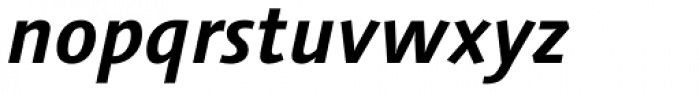 Syntax Next Std Cyrillic Bold Italic Font LOWERCASE