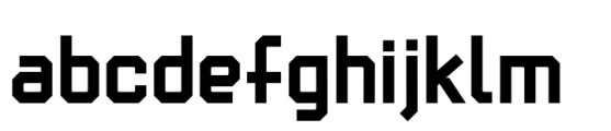 Synth2 Bold Font LOWERCASE