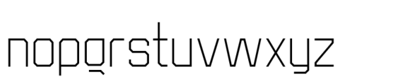 Synth2 Thin Font LOWERCASE