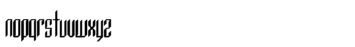 Synthcore Regular Font LOWERCASE