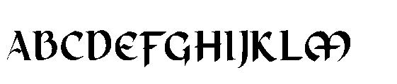 Synthetic Stone Font UPPERCASE