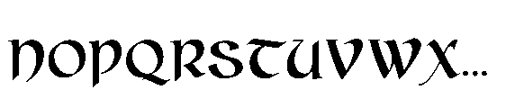 Synthetic Stone Font UPPERCASE