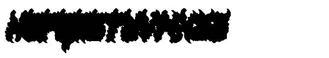 Syrax Extruded Font LOWERCASE