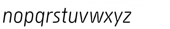 Sys 2.0 Sys Light Italic Font LOWERCASE