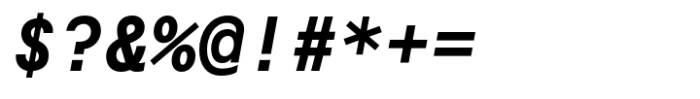 System85 Mono Bold Italic Font OTHER CHARS