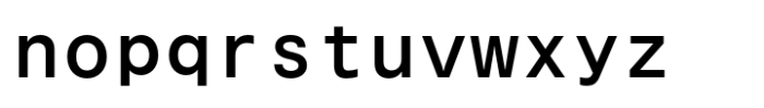 System85 Mono Medium Font LOWERCASE
