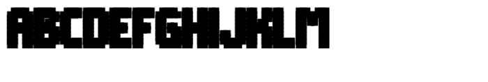Systm Dotted Pixel Black Font UPPERCASE